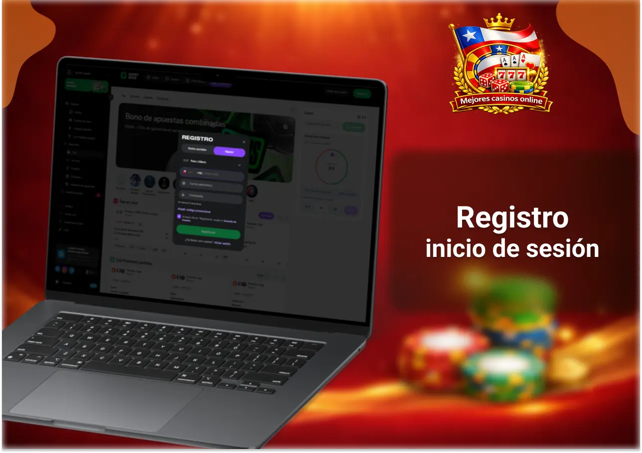 Registro e inicio de sesión en LuckyStar Chile con acceso rápido y proceso sencillo